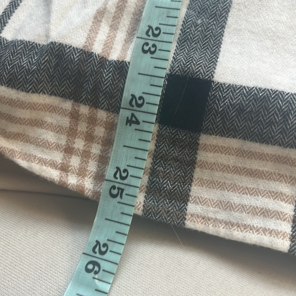 LOFT Petite Plaid Flannel Everyday Tunic Shirt Size M - Picture 6 of 11